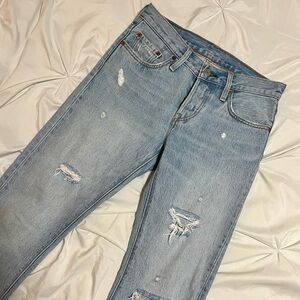Levi’s ripped straight jeans